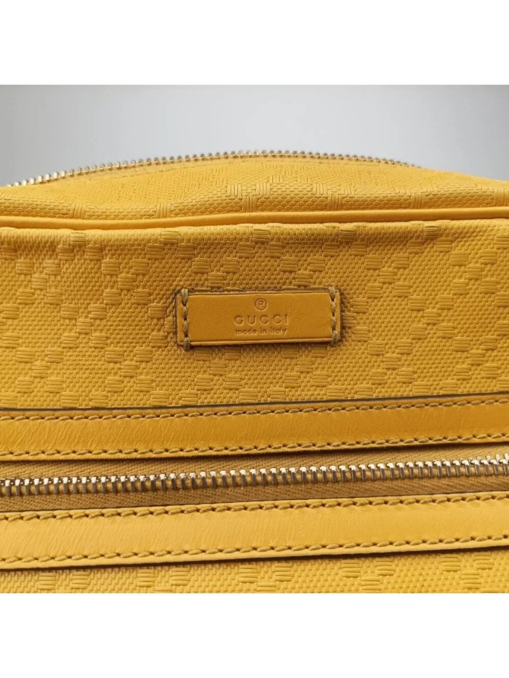 Gucci Diamante Yellow Leather Tote